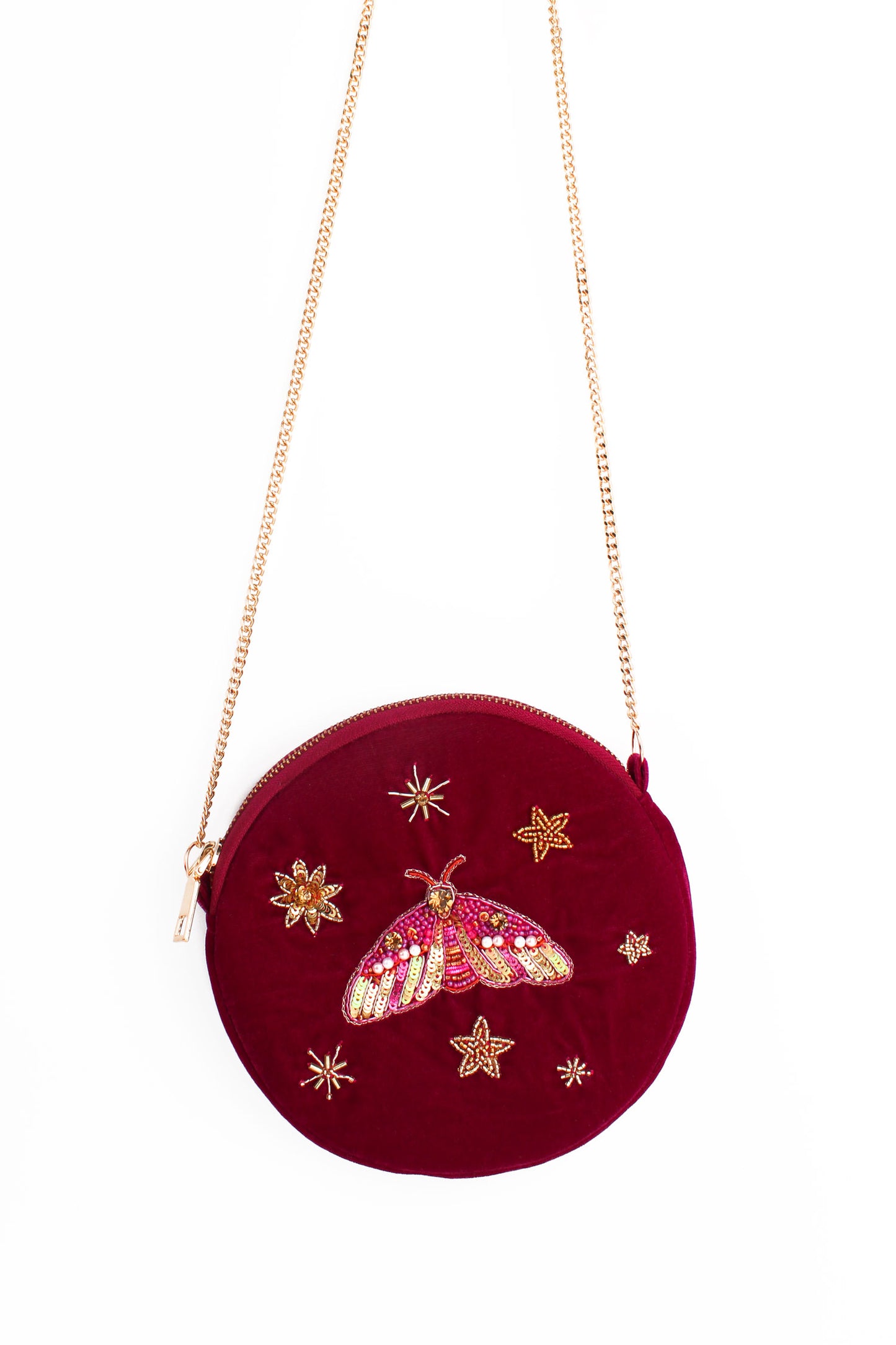 ORANGE MOTH ROUND BAG