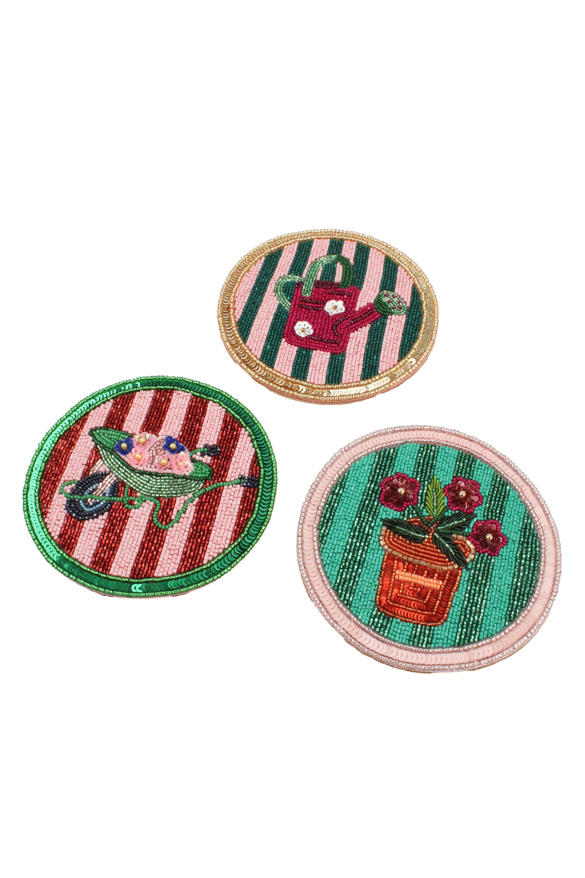 PACK OF 3 WINTER GARDENING COASTERS