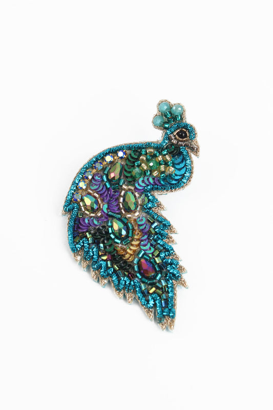 PEACOCK BROOCH