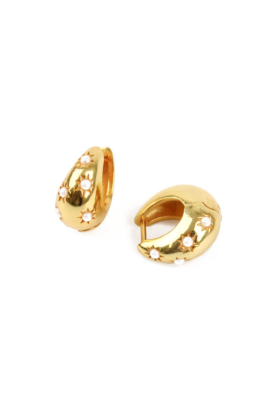 PEARL CHUNKY HOOPS