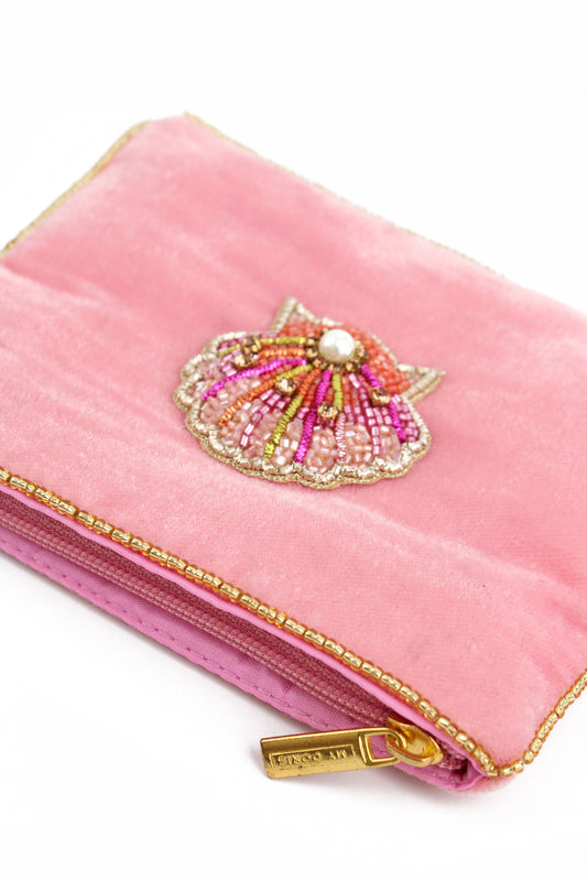 PINK SHELL SMALL POUCH