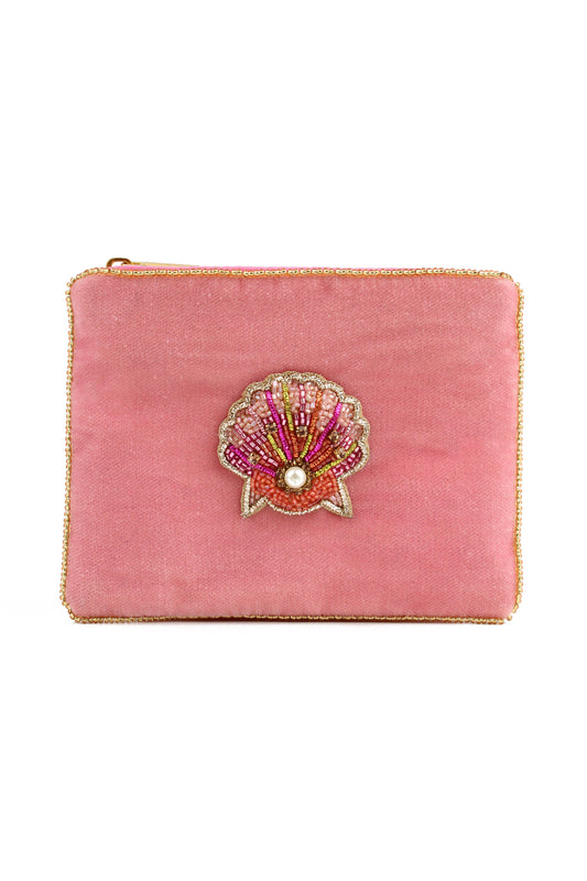 PINK SHELL SMALL POUCH