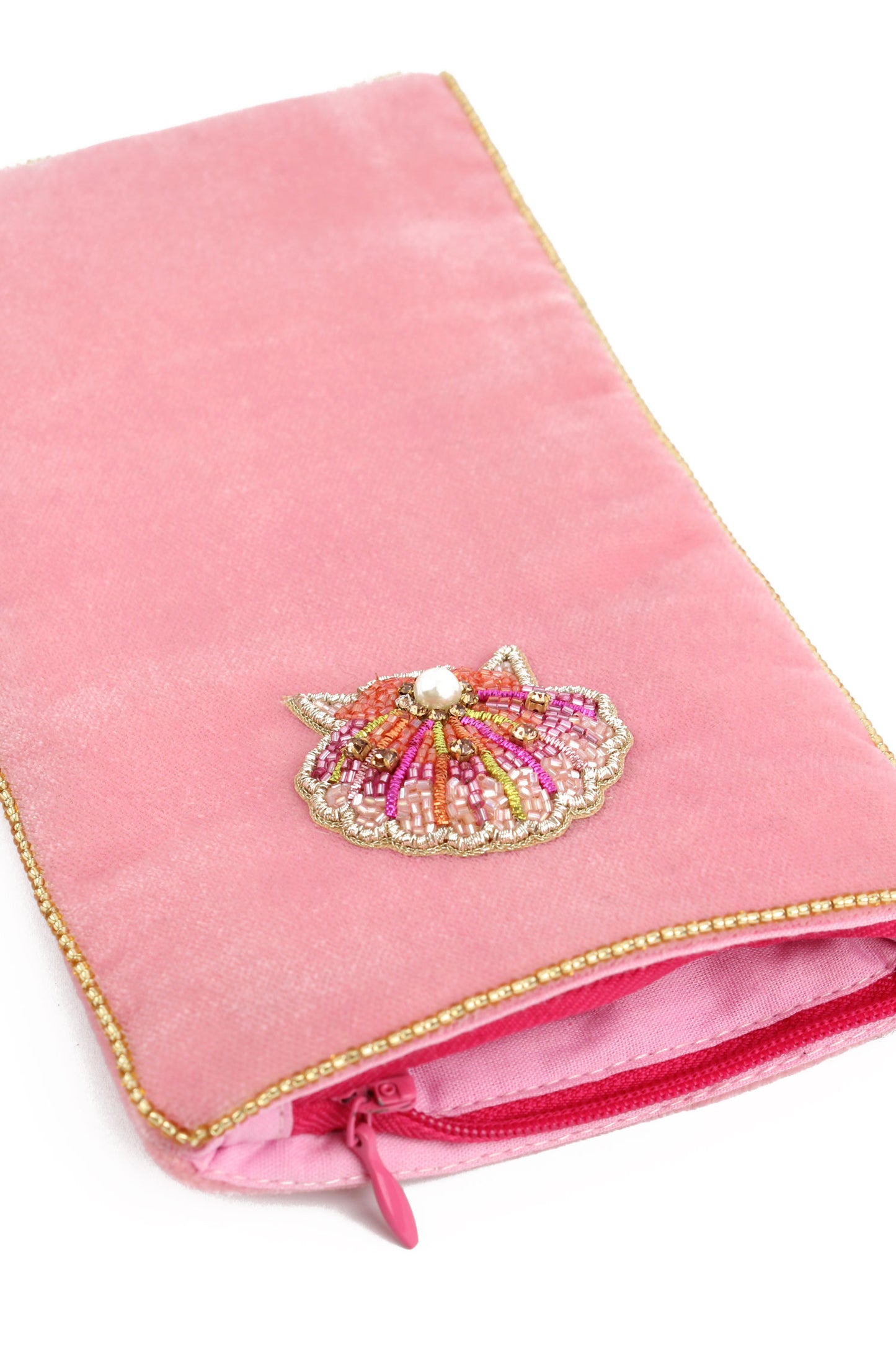 PINK SHELL SUNGLASSES CASE