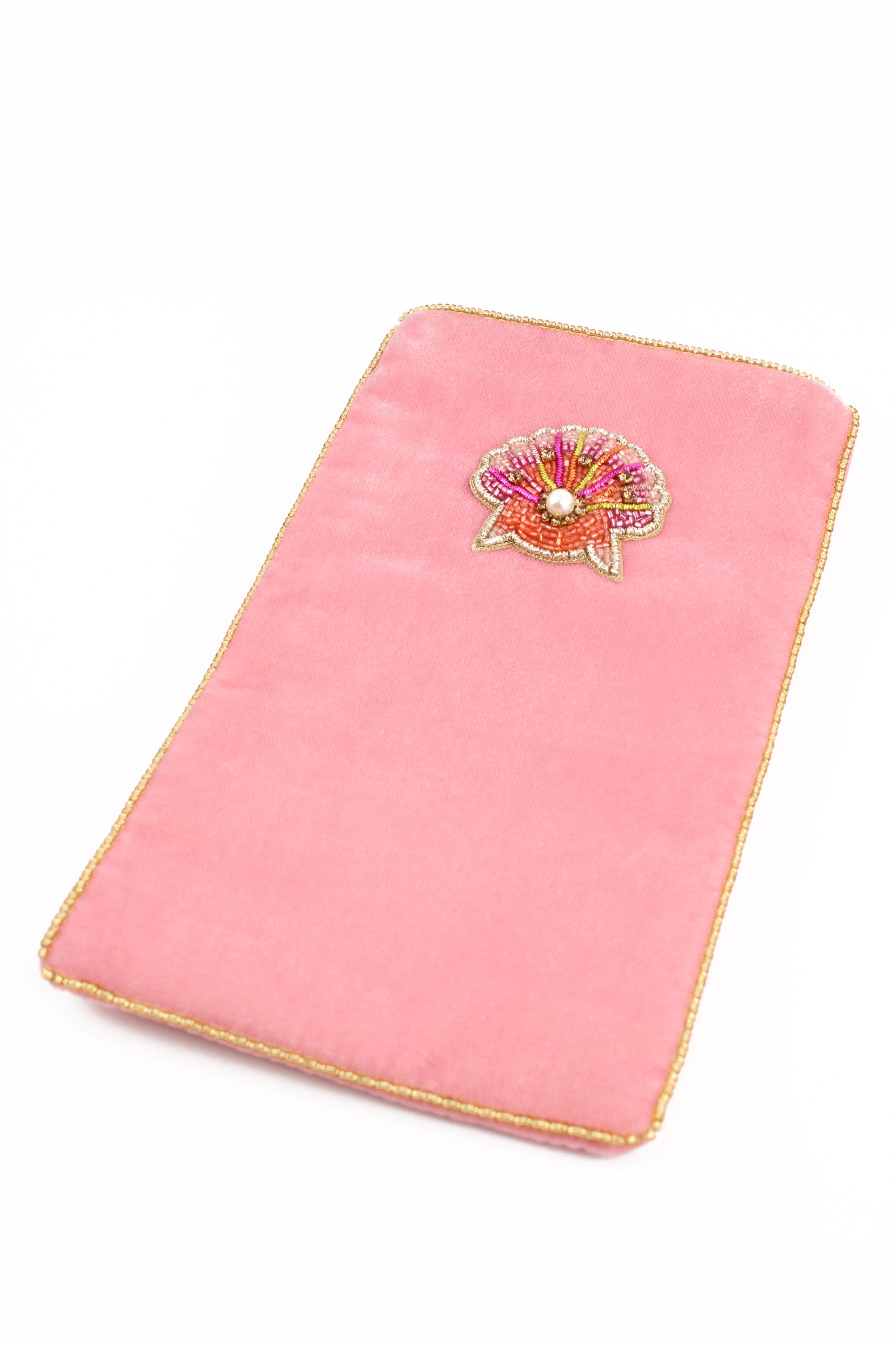 PINK SHELL SUNGLASSES CASE