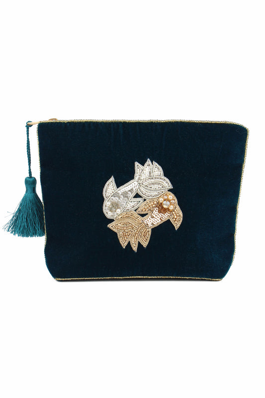 PISCES MEDIUM POUCH - ZODIAC COLLECTION FEBRUARY 19th - MARCH 20th