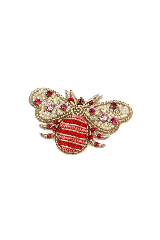 PLUM BEE BROOCH