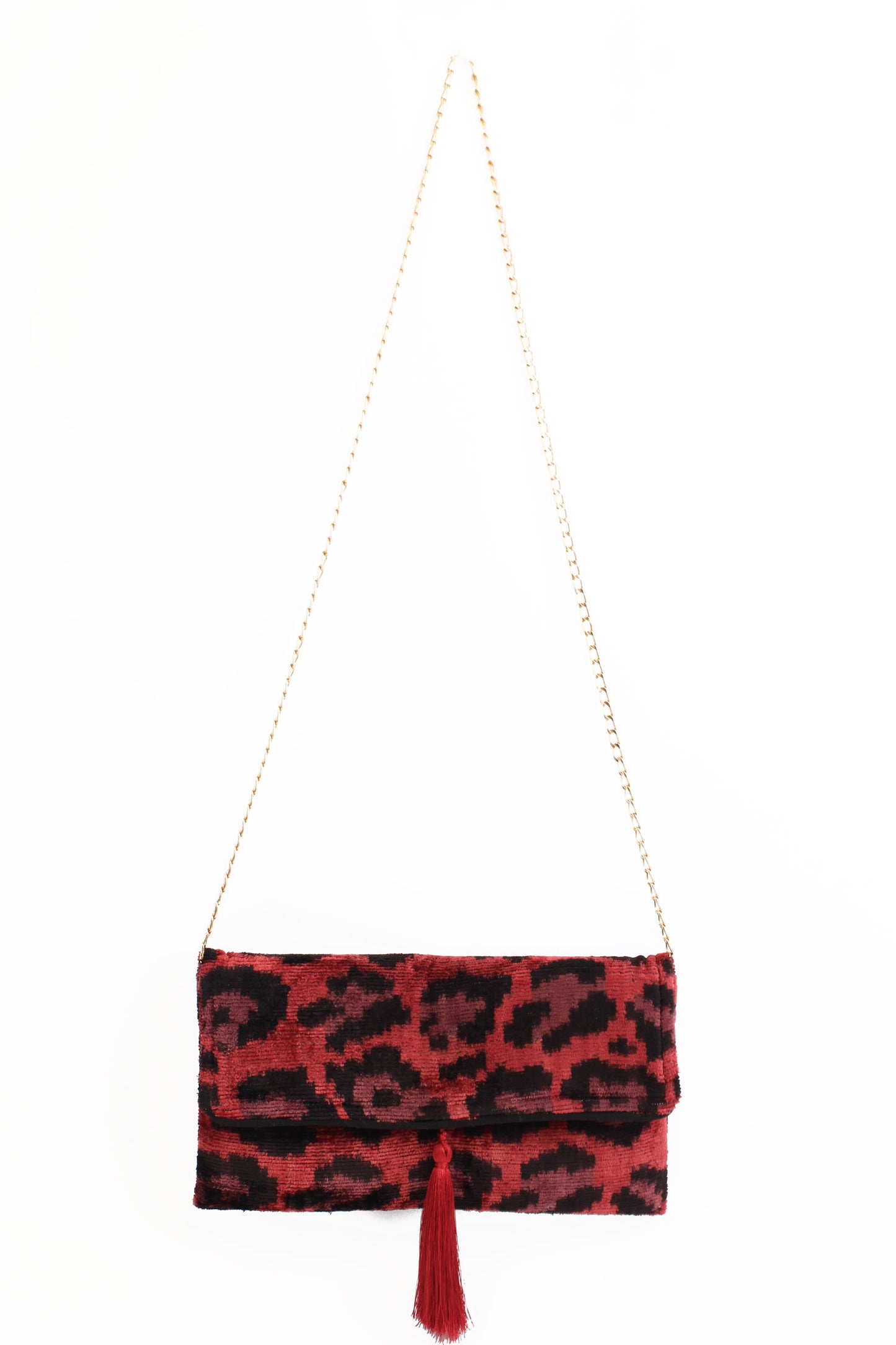 PLUM LEOPARD YASEMIN CLUTCH/CROSSBODY BAG