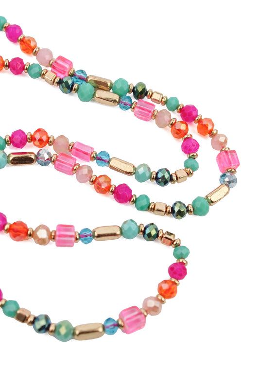 RAINBOW BEADED NECKLACE