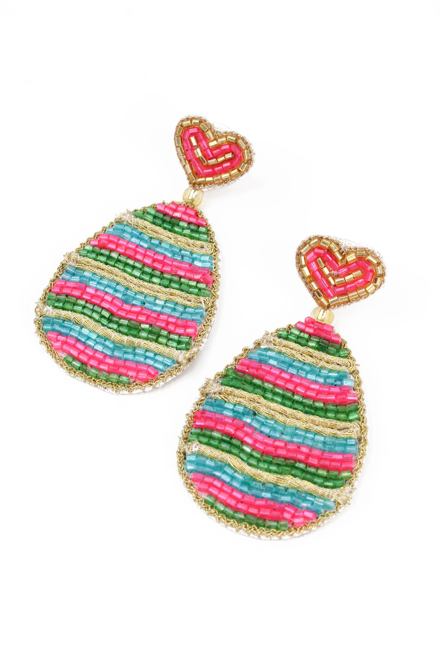 RAINBOW EASTER EGG EARRINGS