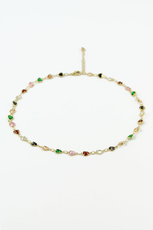 RAINBOW HEART NECKLACE