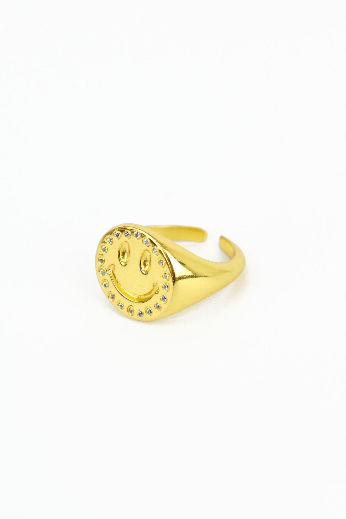 SMILEY CZ OUTLINE RING (8011146166488)