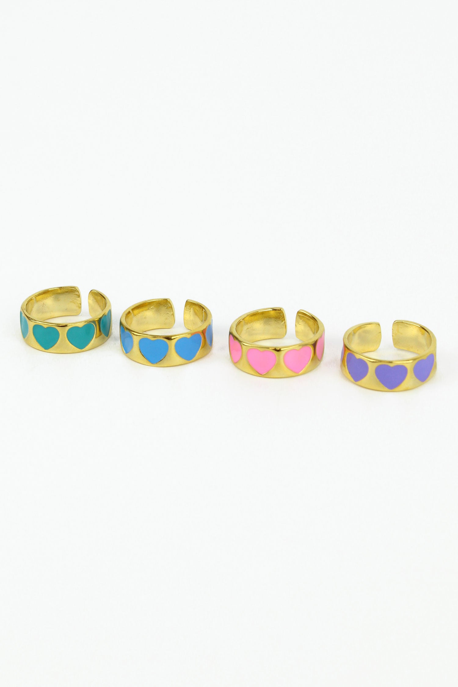 heart rings set of 4 (8011137876184)