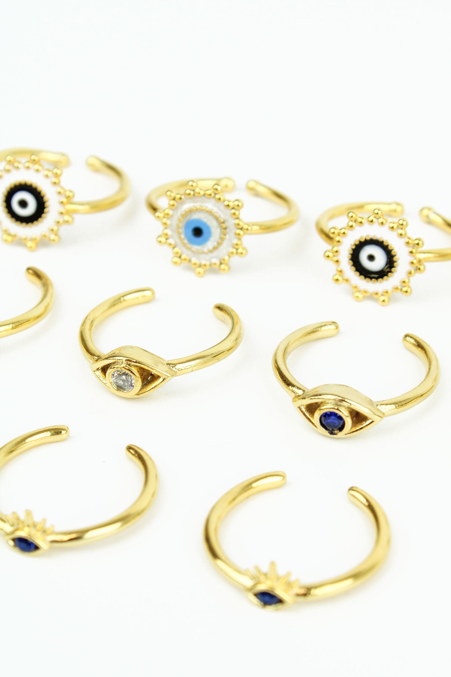 Evil Eye pack of 10 rings (8011137941720)