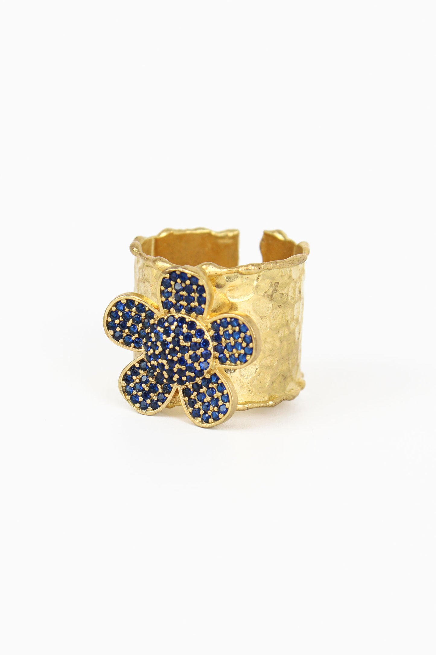 BLUE FLOWER RING (8011143610584)