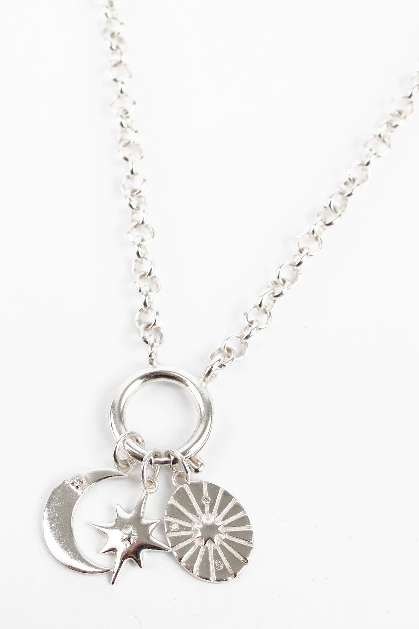 SILVER CHARM NECKLACE