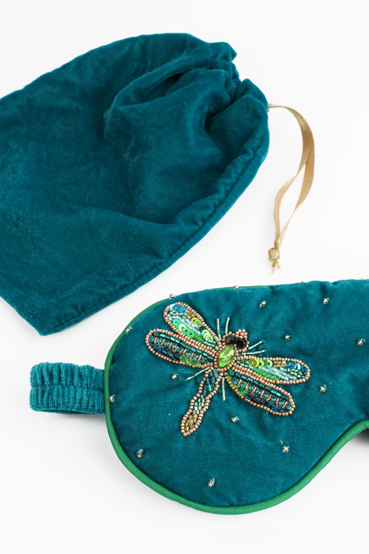 BLUE DRAGONFLY SLEEP EYE MASK