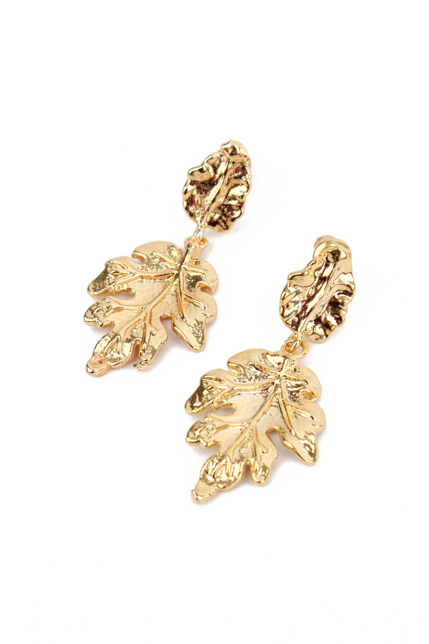 SMALL LEAF DROP EARRINGS
