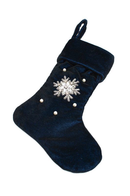 SNOWFLAKE MINI STOCKING DECORATION