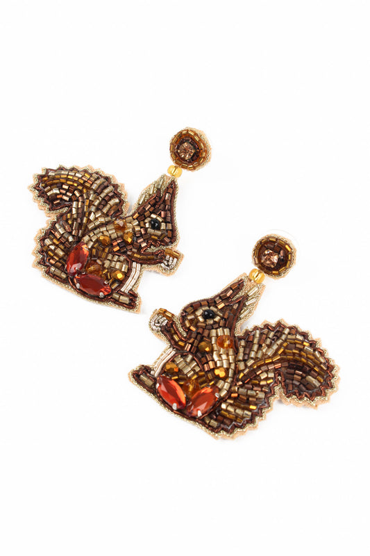 SQUIRREL BEADED DROPS