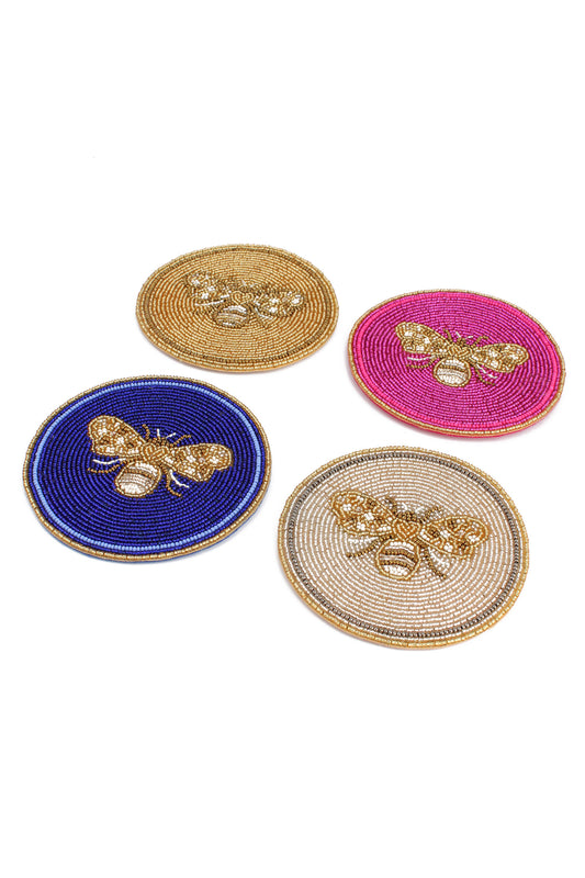 BEE COASTERS SET OF 4