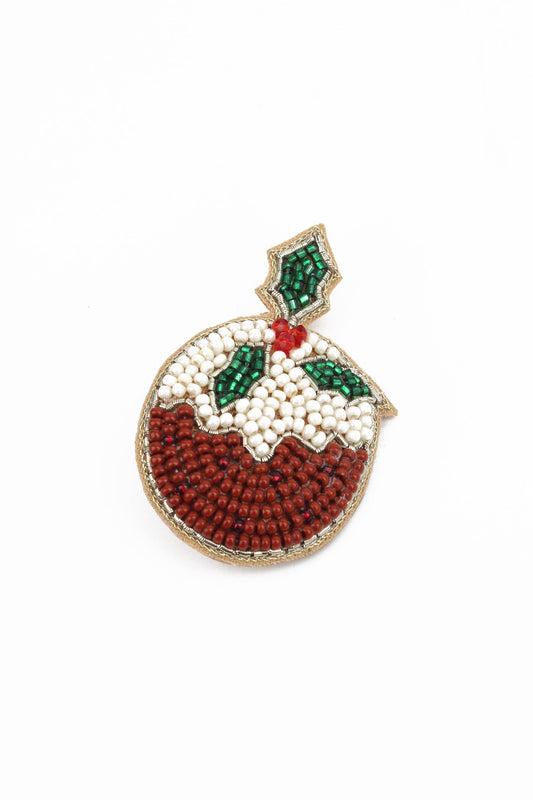 XMAS PUDDING BROOCH