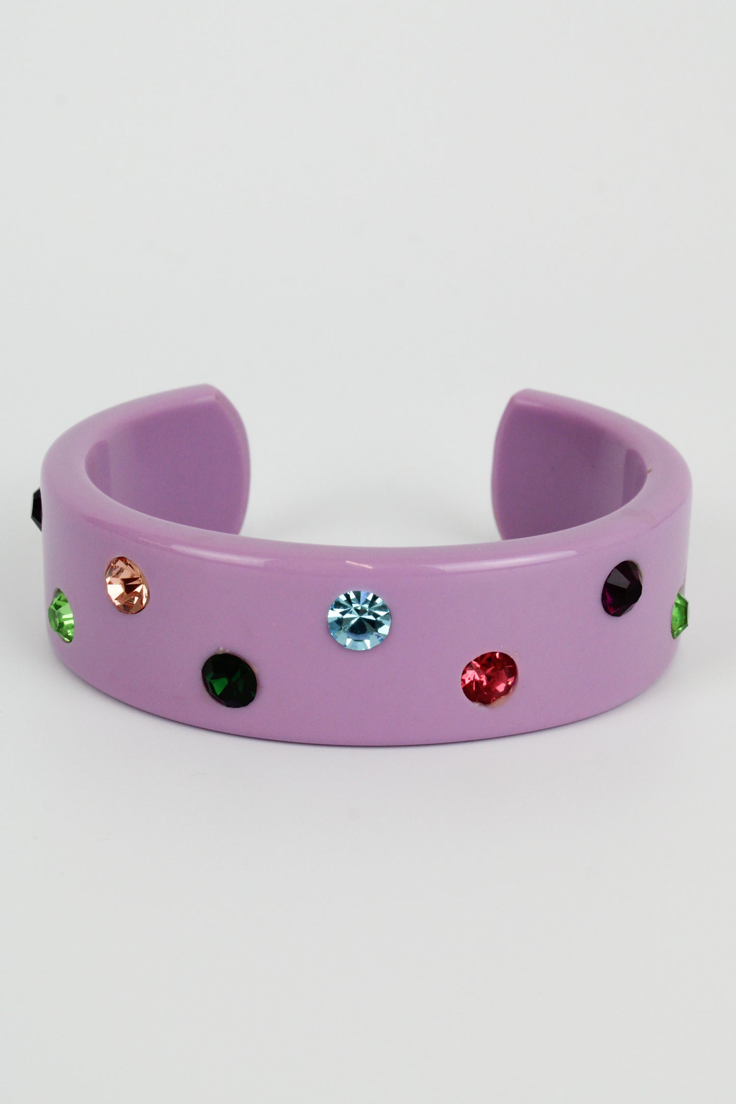 LILAC CHUNKY GEM BANGLE (7873279951064)
