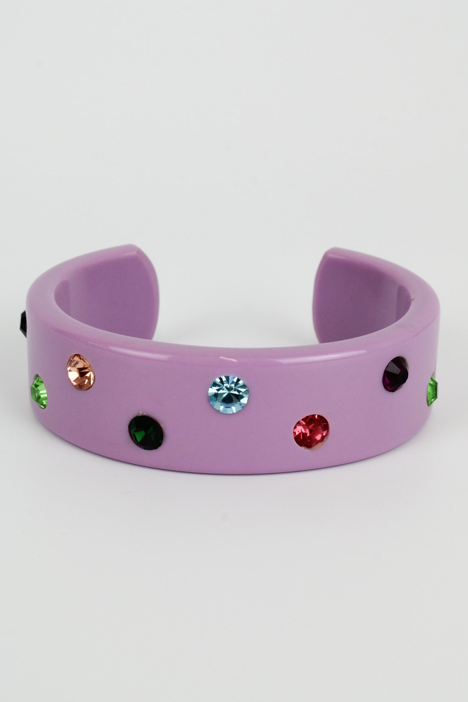 LILAC CHUNKY GEM BANGLE (7873279951064)