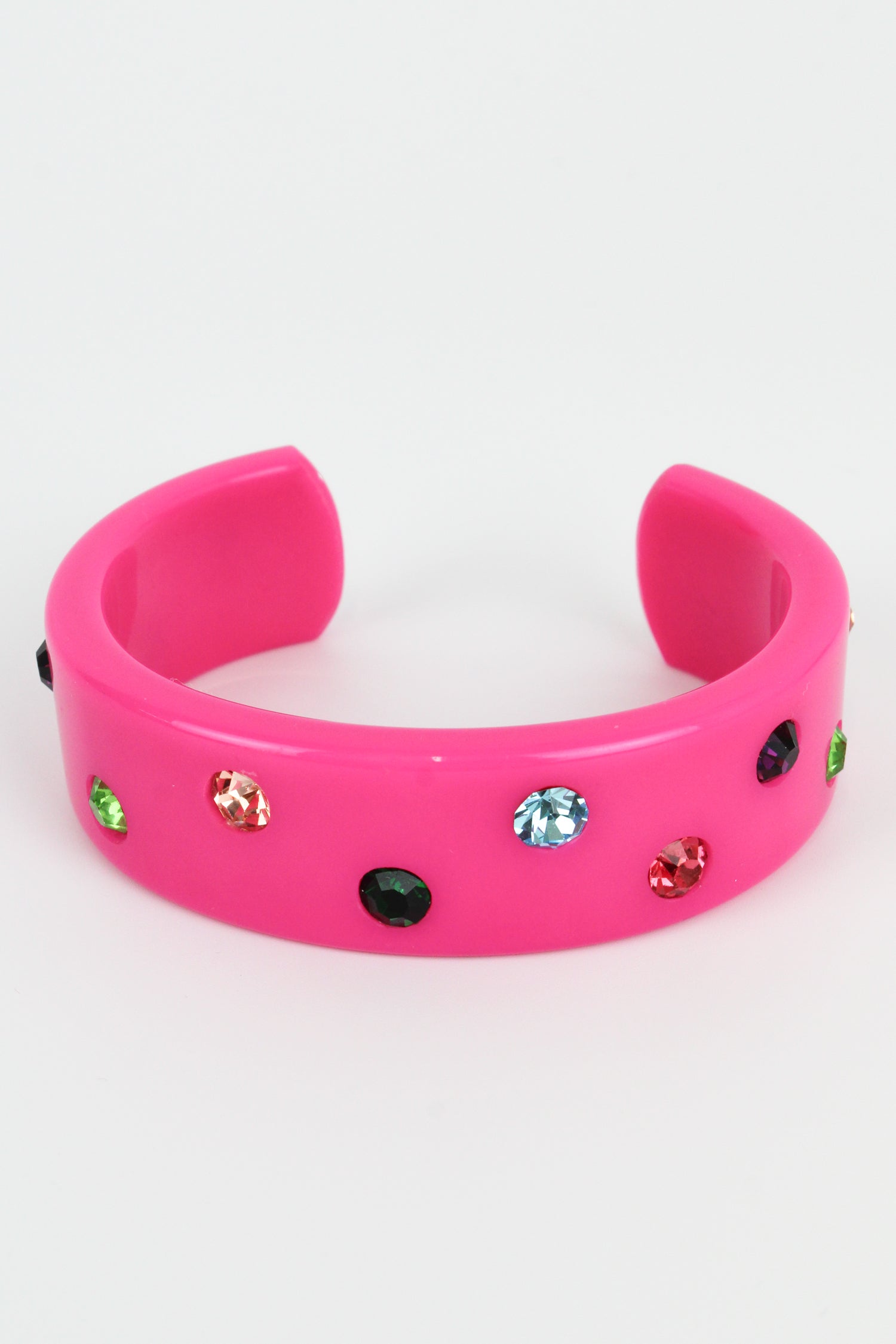 HOT PINK CHUNKY GEM BANGLE (7873281261784)