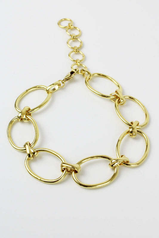 GOLD LINK CHAIN BRACELET (7885844218072)
