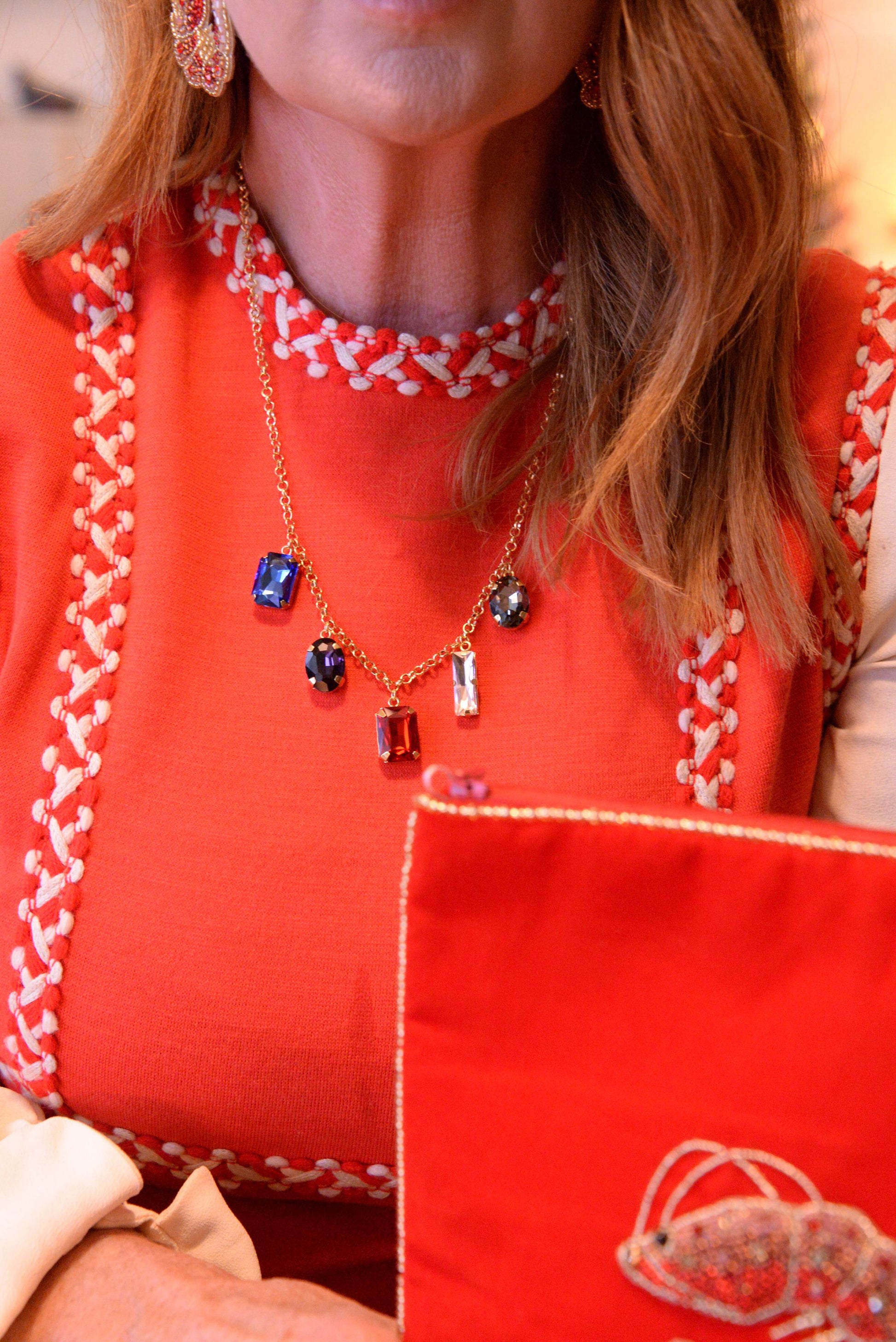 CHAIN MIXED GEM NECKLACE (7063109861563)