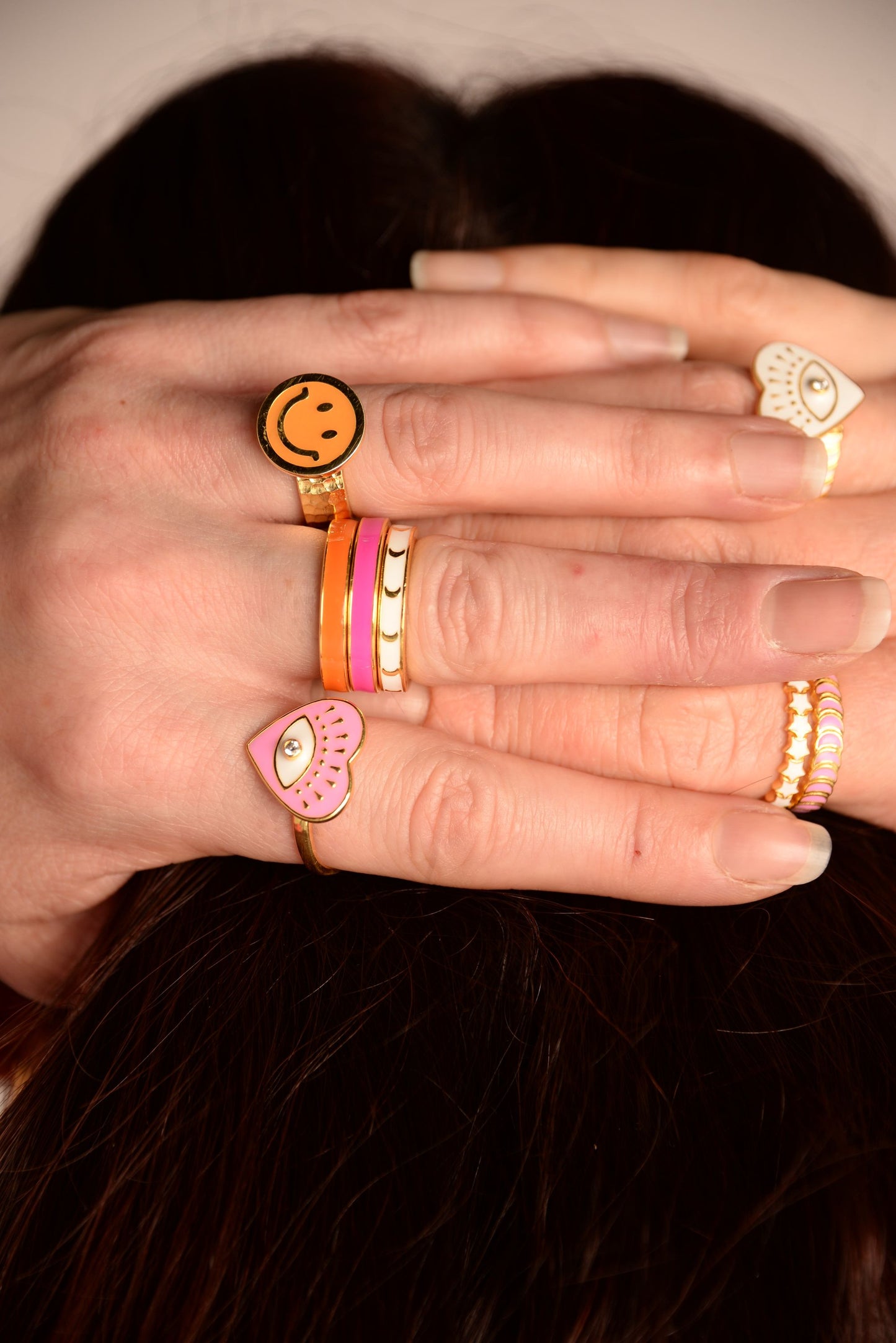 *PREORDER* ENAMEL STACKING RINGS (7580081258712)