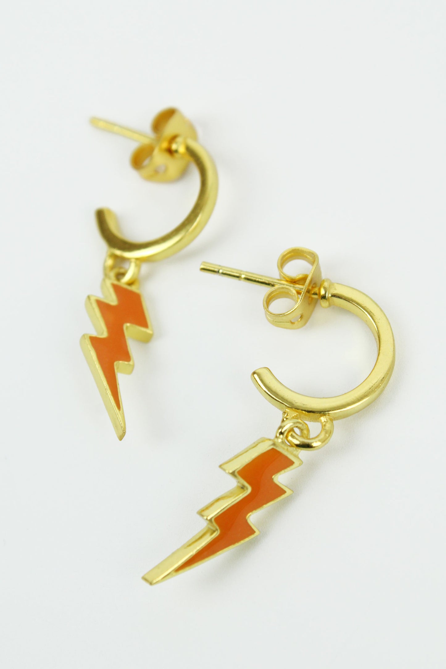 ENAMEL LIGHTNING HOOP (7574585966808)