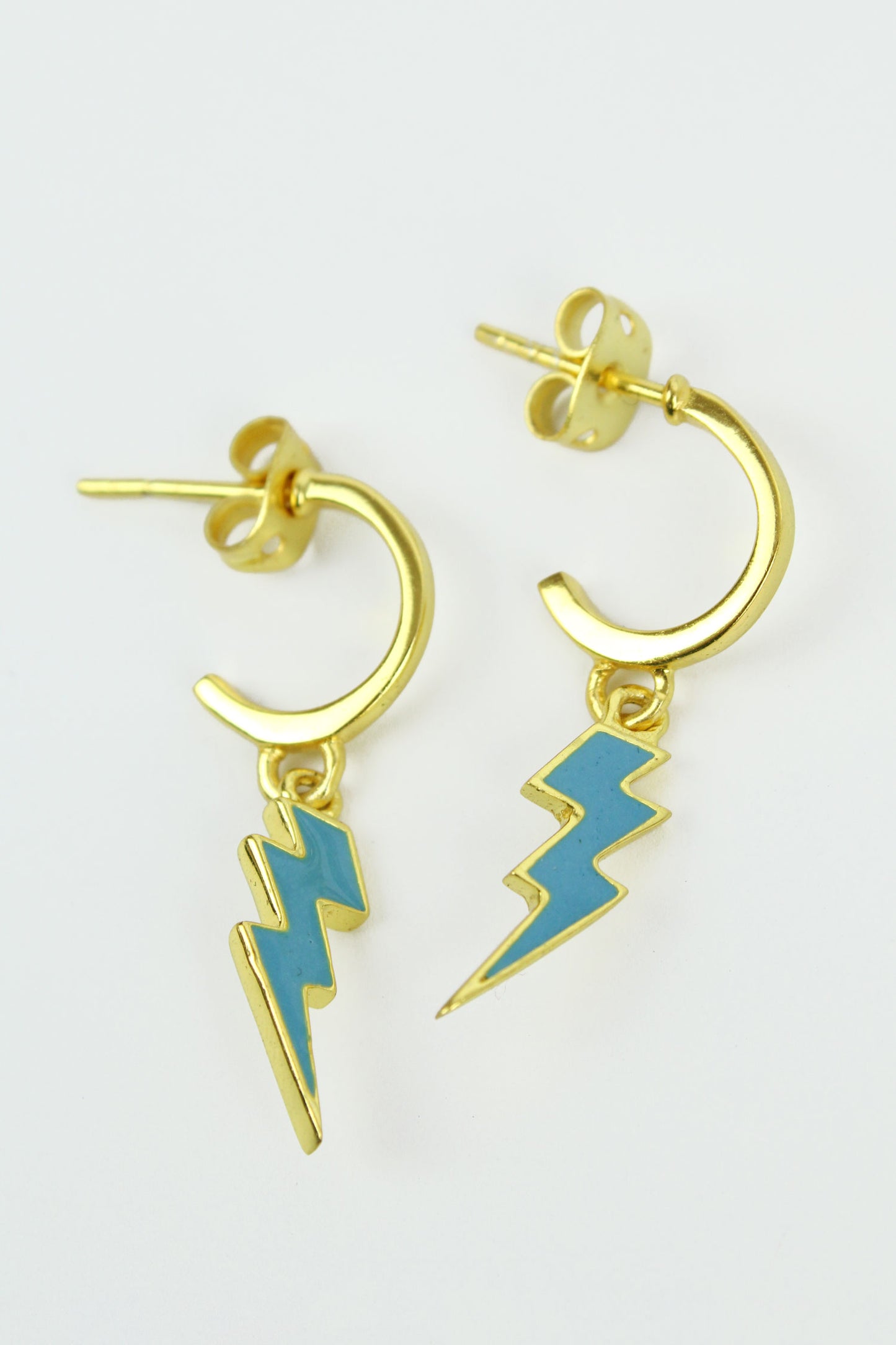 ENAMEL LIGHTNING HOOP (7574585966808)