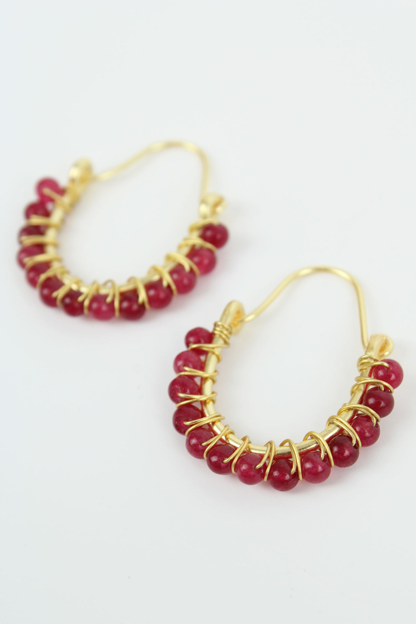 CLUSTER HOOP EARRING (7680448135384)