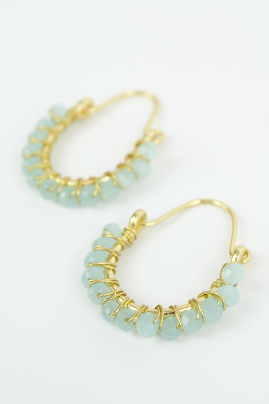CLUSTER HOOP EARRING (7680448135384)