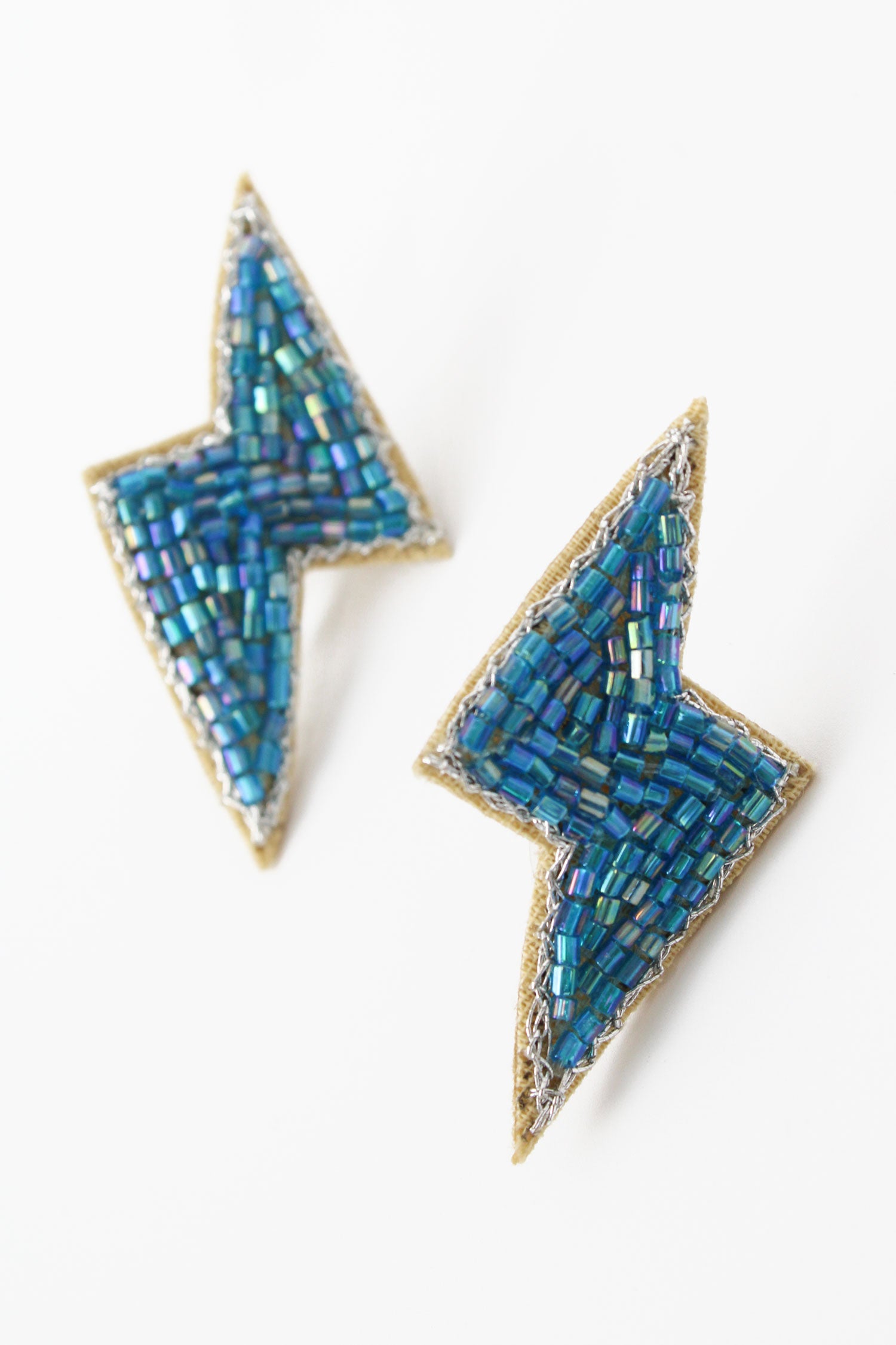 BLUE BEADED LIGHTNING STUD (7785915187416)