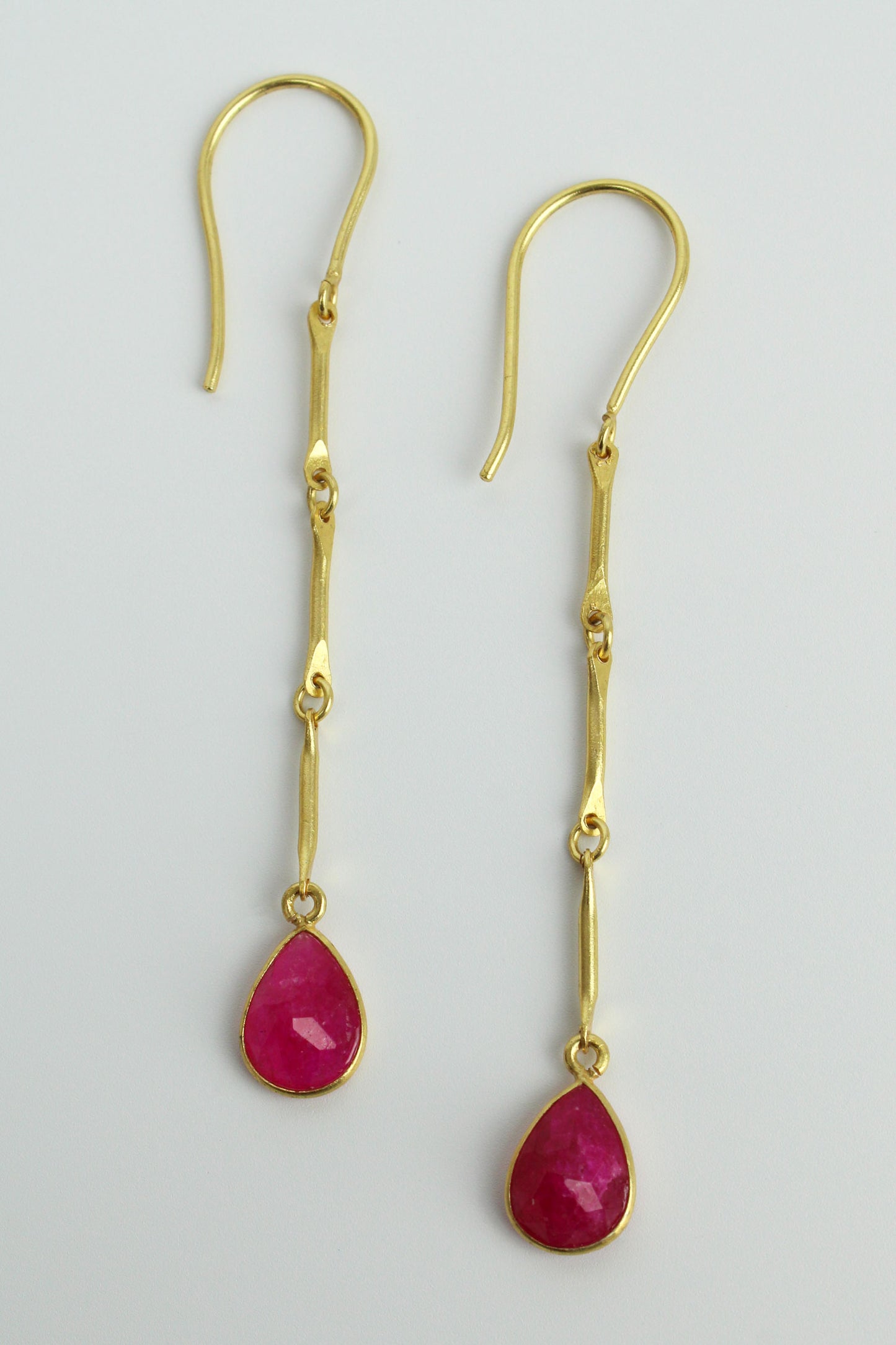 PINK QUARTZ LONG CHAIN DROP (7879493550296)