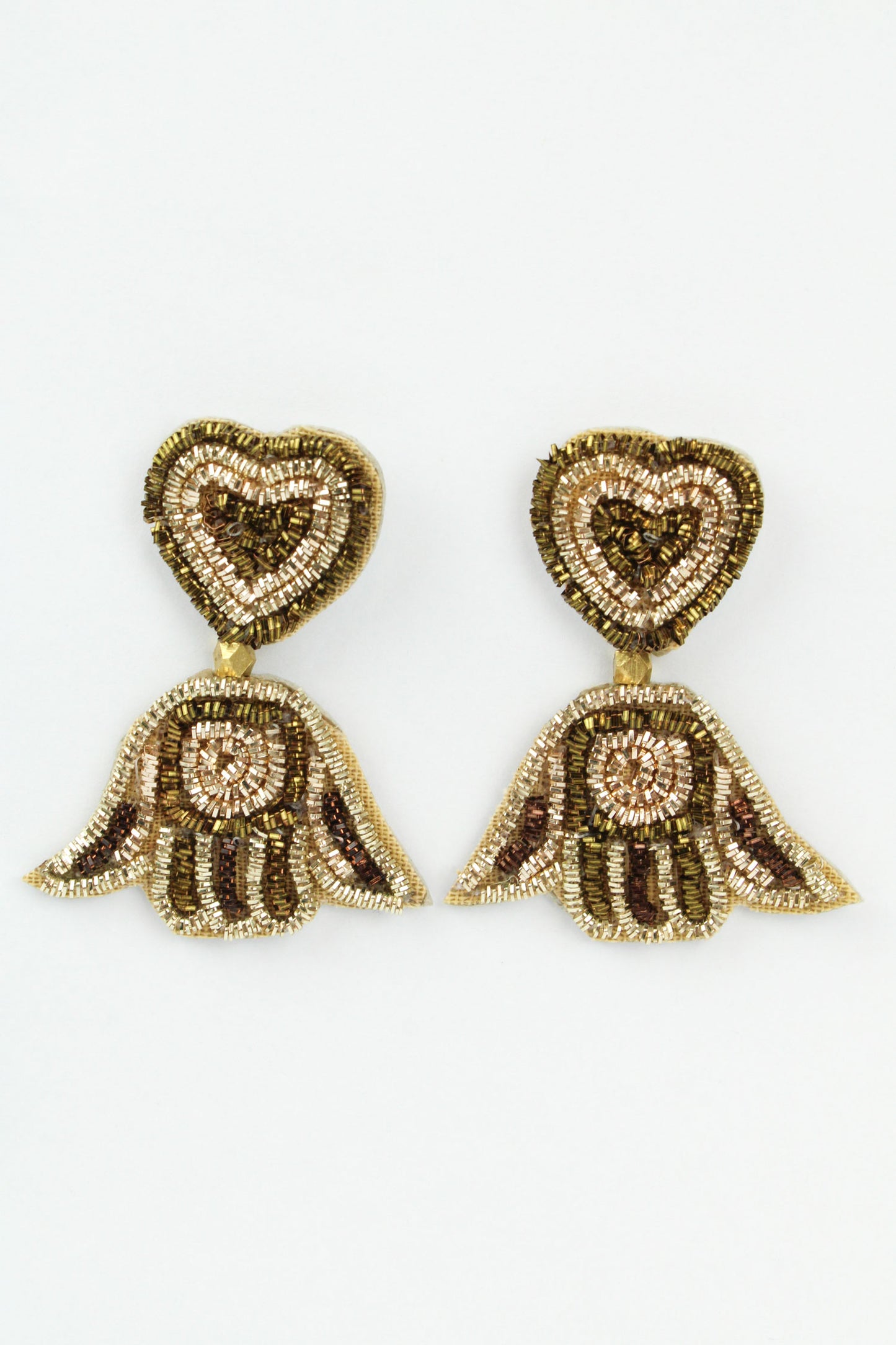GOLD MINI HAMSA HAND DROP (7895304601816)