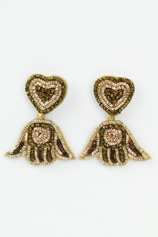 GOLD MINI HAMSA HAND DROP (7895304601816)