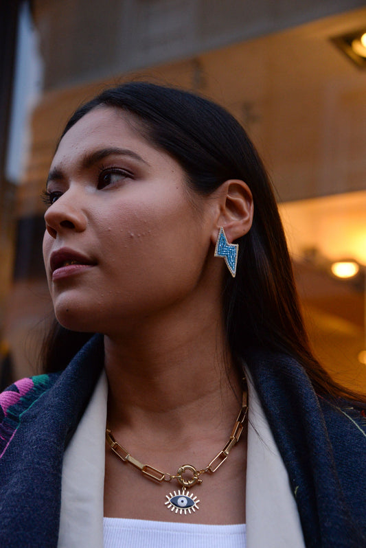 BLUE BEADED LIGHTNING STUD (7785915187416)