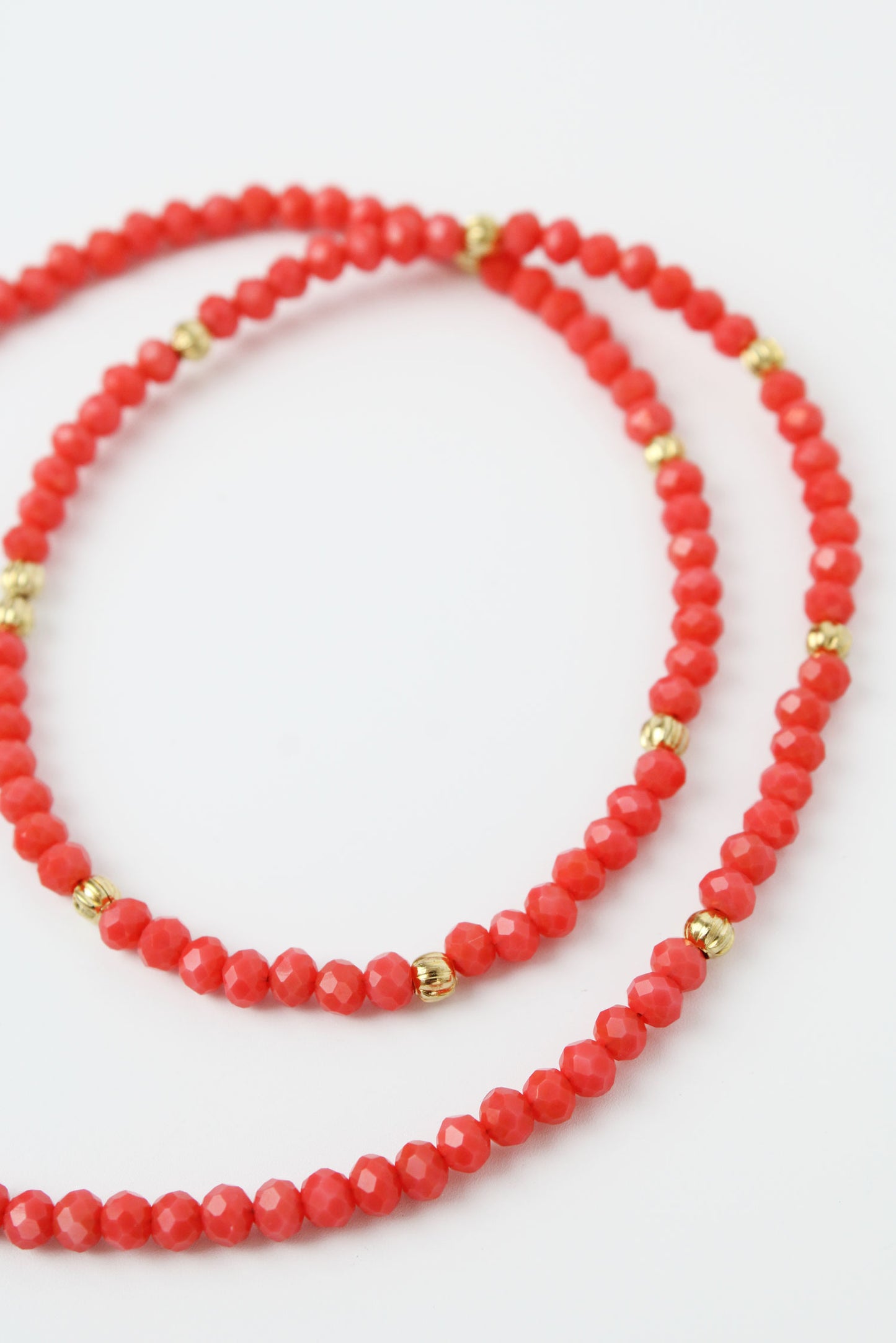 GOLD & FACET BEAD NECKLACE (6596364501179)