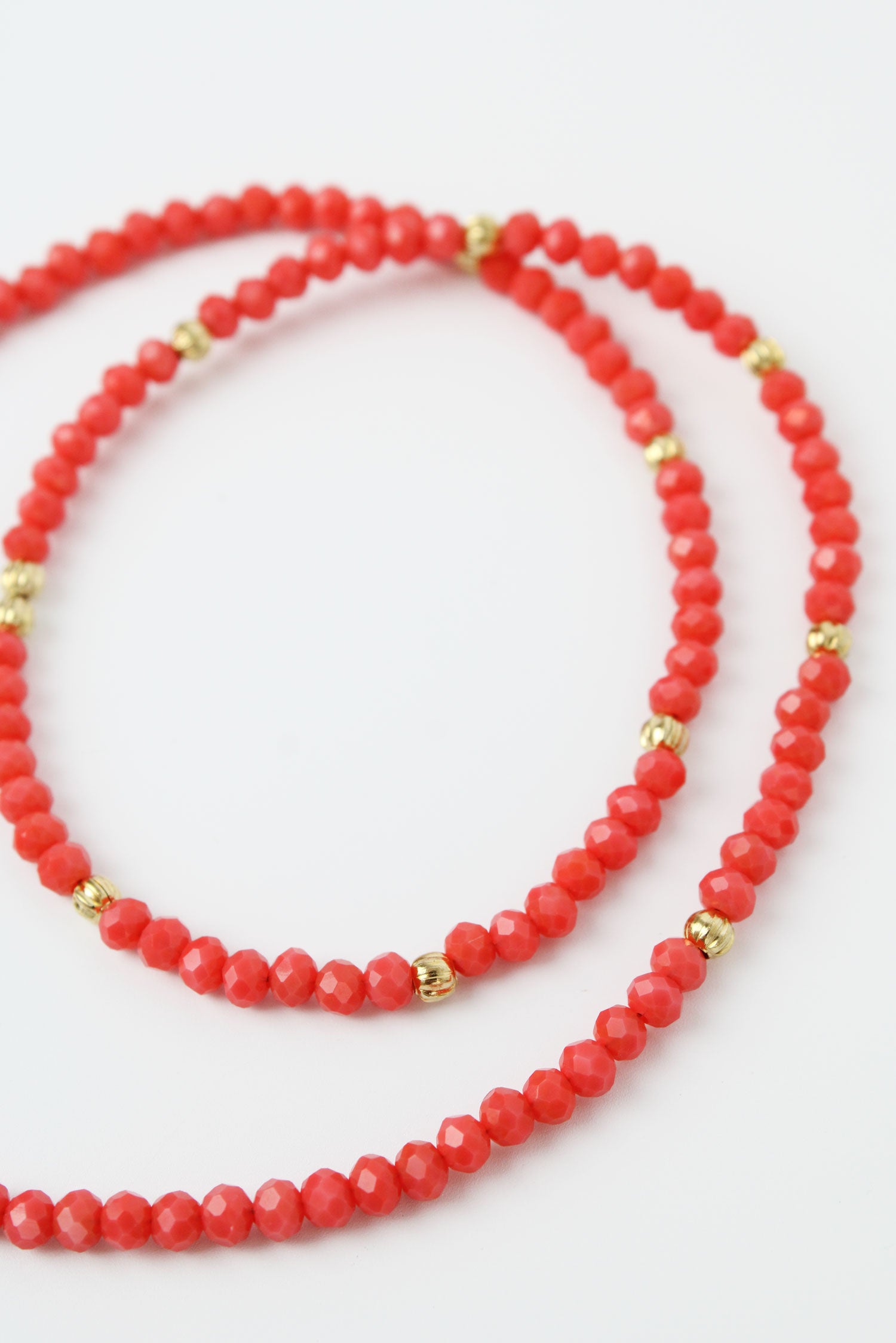 GOLD & FACET BEAD NECKLACE (6596364501179)