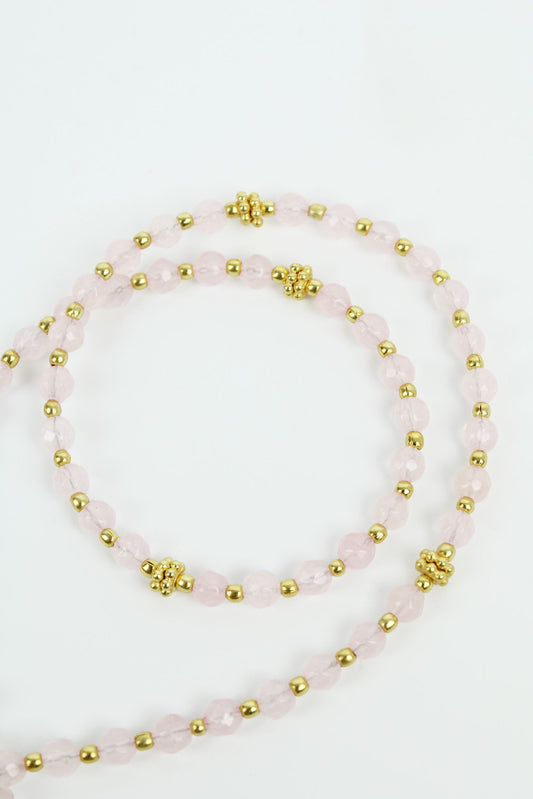 SEMI PRECIOUS STONE FACET BEAD NECKLACE (6622607343803)