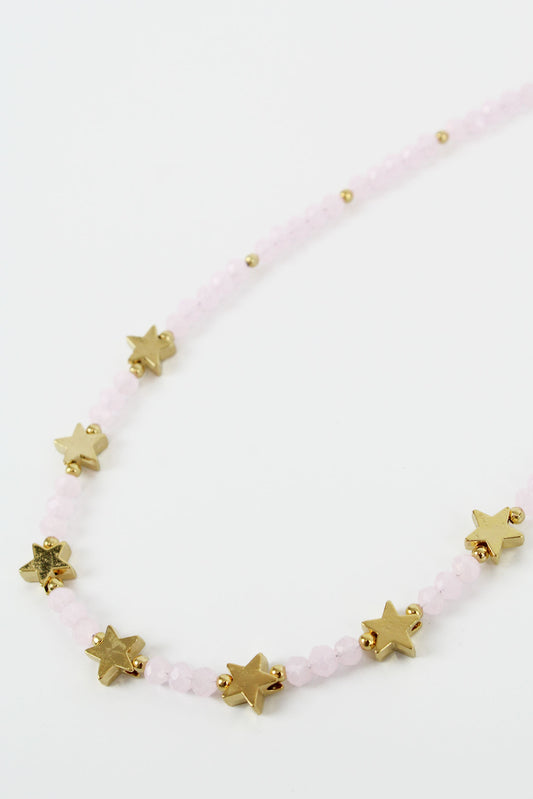 ROSE FACET STAR NECKLACE (6907217608891)
