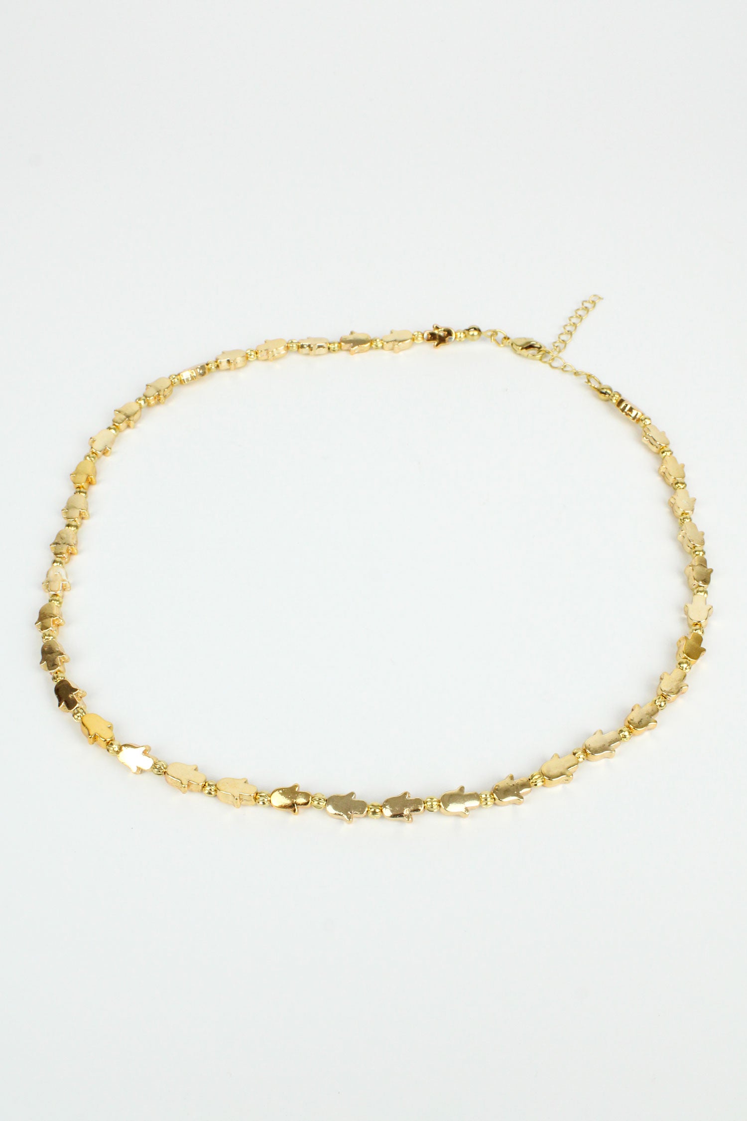 GOLD HANDS NECKLACE (7609662472408)
