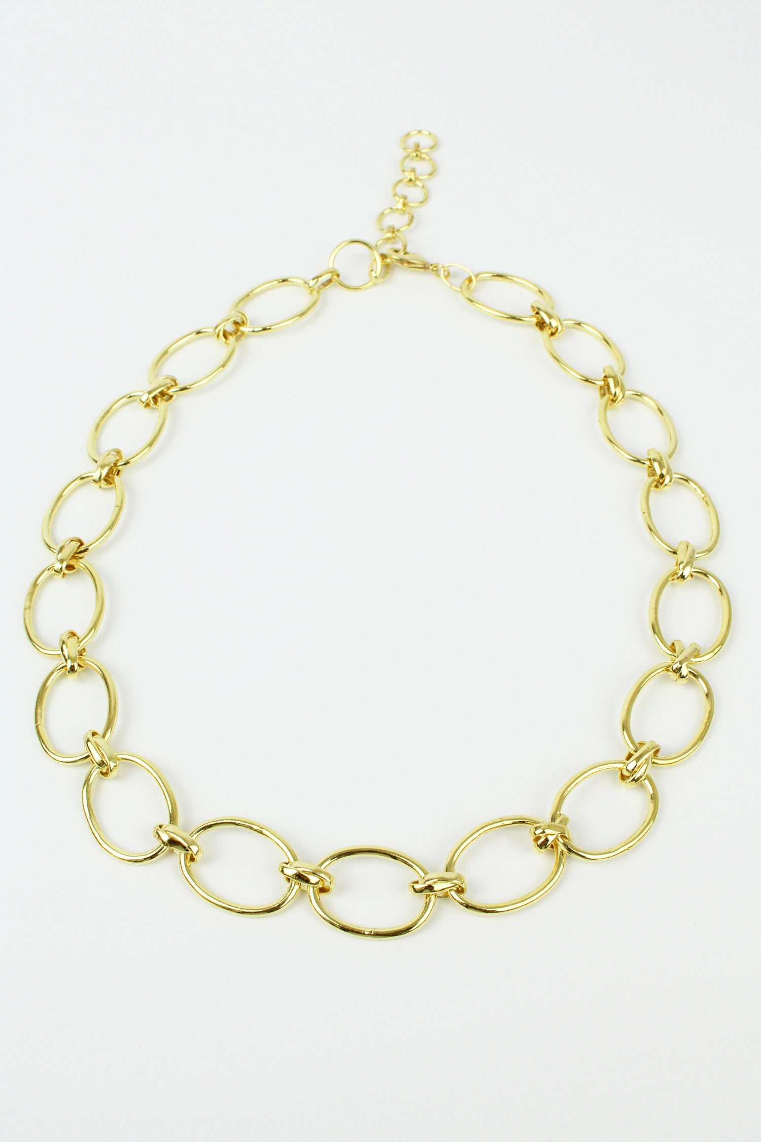 GOLD LINK CHAIN NECKLACE (7885844775128)