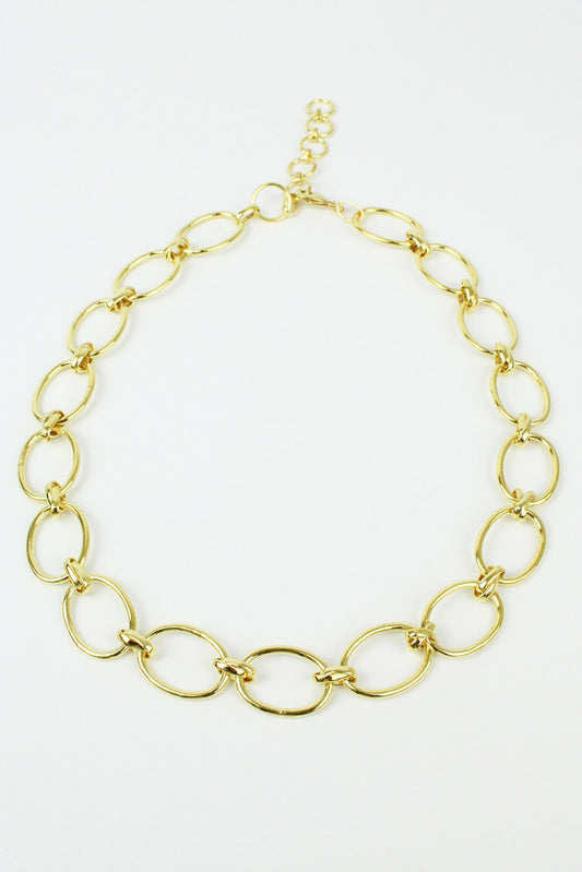 GOLD LINK CHAIN NECKLACE (7885844775128)