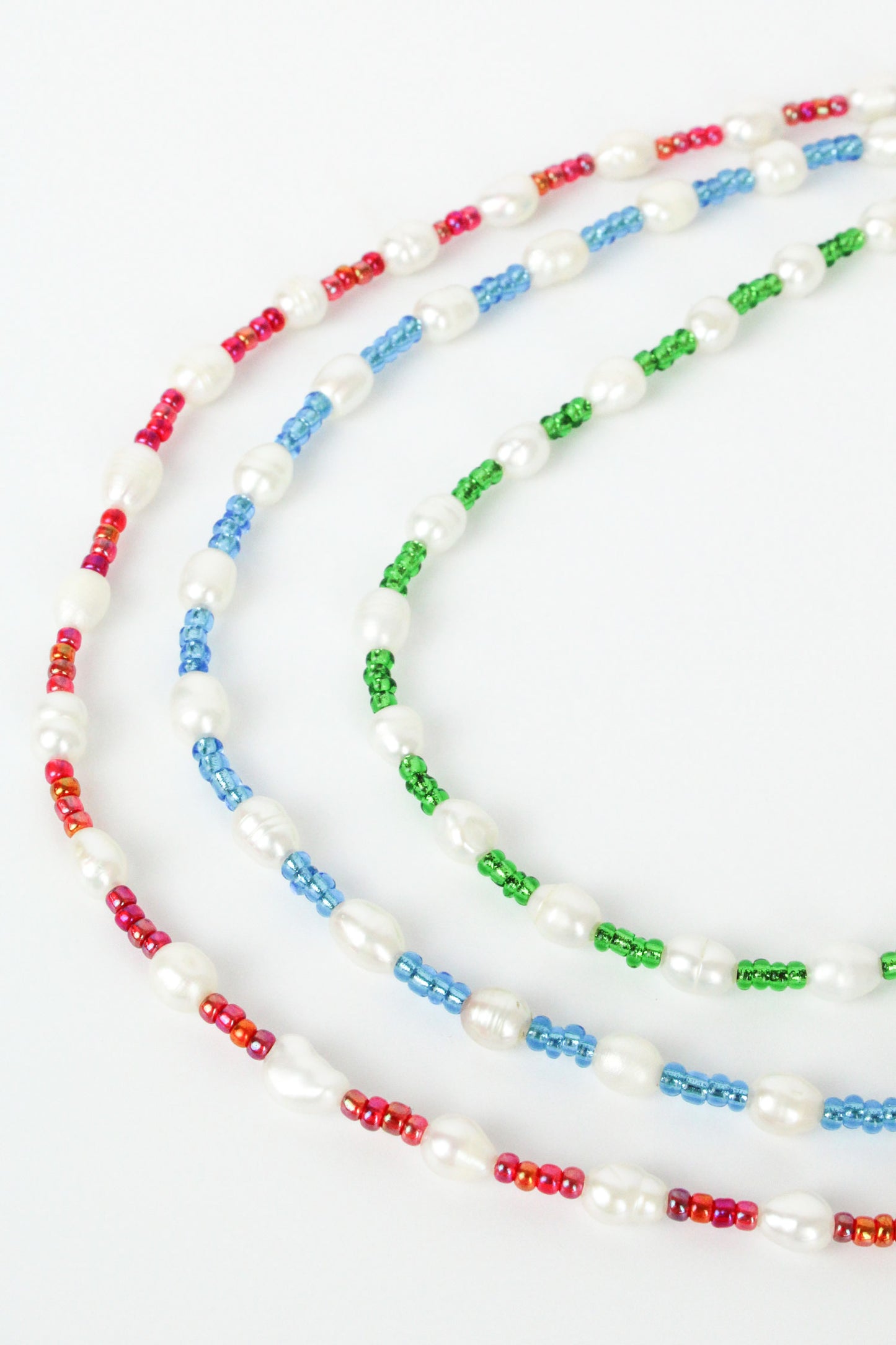 BEAD & PEARL NECKLACE: PACK OF 3 (7933915857112)