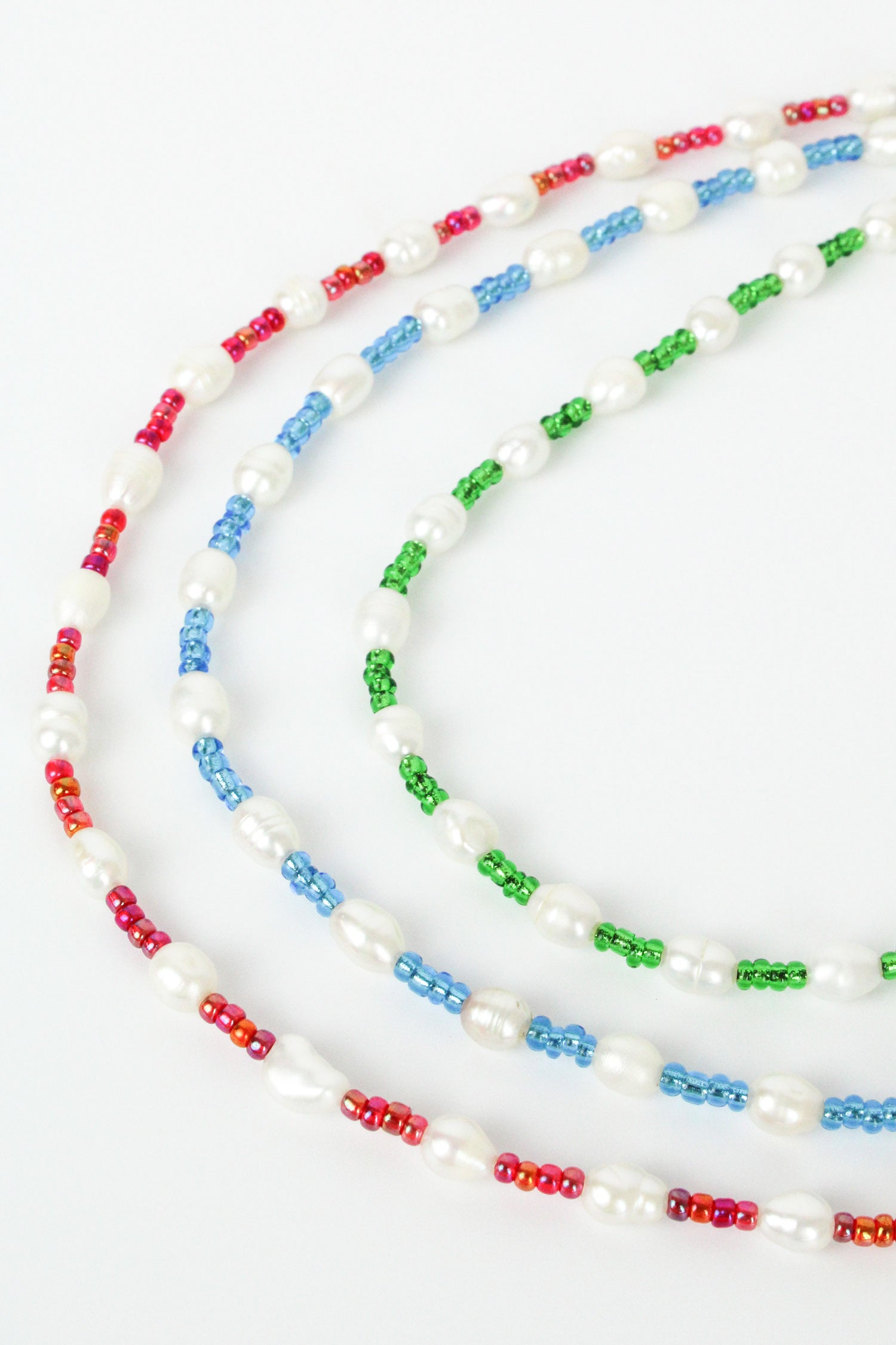 BEAD & PEARL NECKLACE: PACK OF 3 (7933915857112)