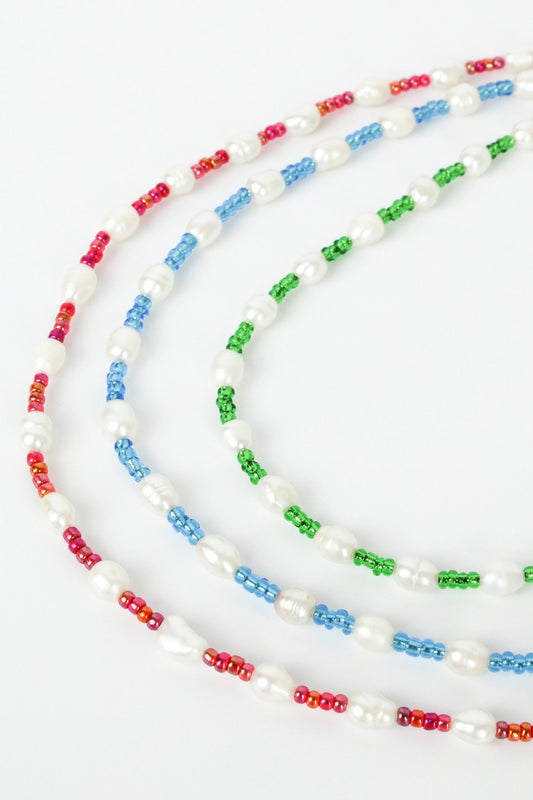 BEAD & PEARL NECKLACE: PACK OF 3 (7933915857112)